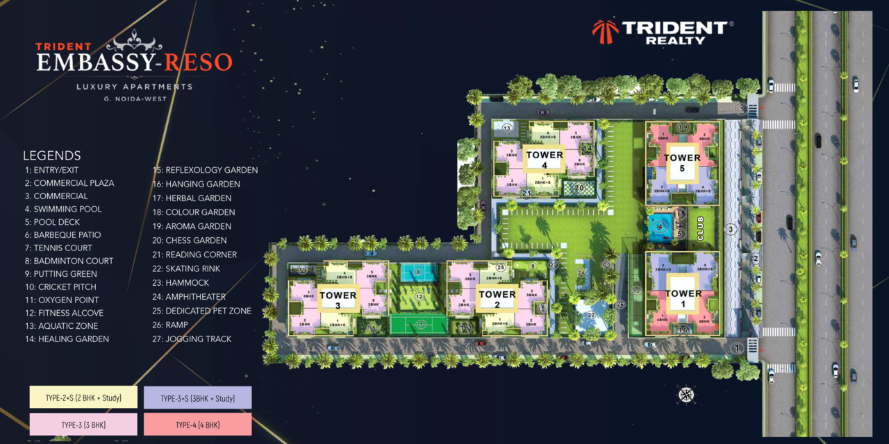 Trident Embassy Reso Greater Noida West Floor Plan